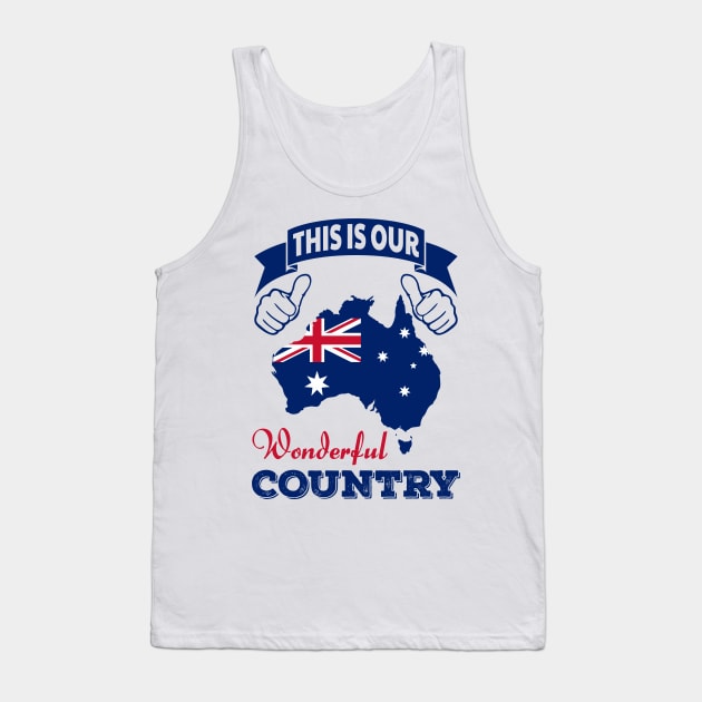 Wonderful Australia | 2 sided Tank Top by VISUALUV